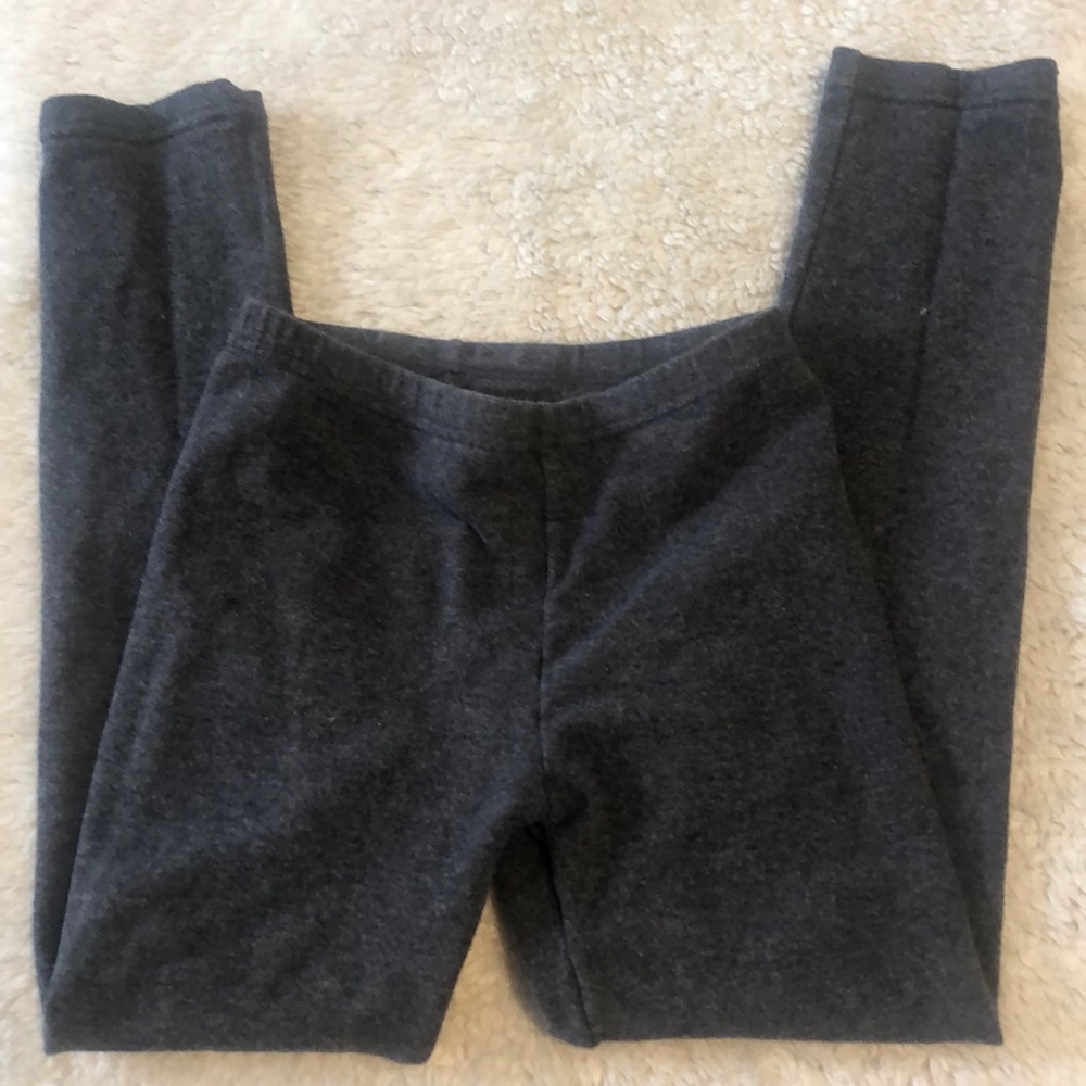 Think charcoal grey leggings girls (size 8-9)